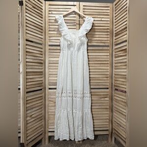 MOSSIMO Ivory Maxi Dress NWT